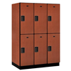 Designer Wood Locker — 2 Tier, 3 Wide