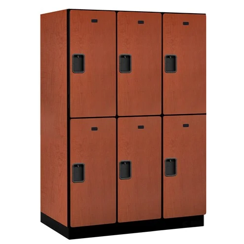 Designer Wood Locker — 2 Tier, 3 Wide