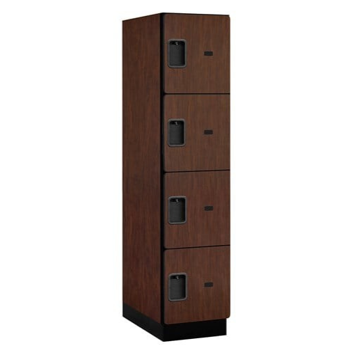 Designer Wood Locker — 4 Tier, 1 Wide