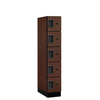 Designer Wood Locker — 5 Tier, 1 Wide