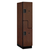 Designer Wood Locker — 2 Tier, 1 Wide — 'S' Style