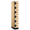 Designer Wood Locker — 6 Tier, 1 Wide