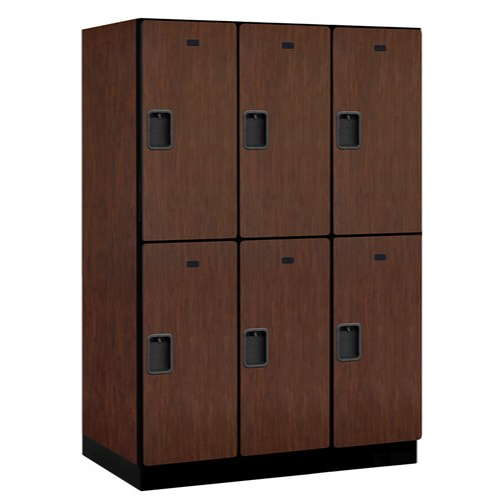 Designer Wood Locker — 2 Tier, 3 Wide
