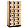 Designer Wood Locker — 6 Tier, 3 Wide