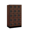 Designer Wood Locker — 5 Tier, 3 Wide