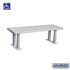 ADA Aluminum Locker Bench