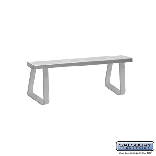 Free-Standing Aluminum Locker Bench