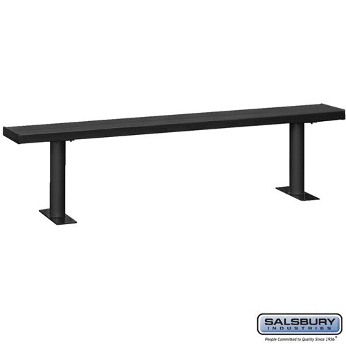 Bolt Mounted Aluminum Locker Bench