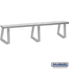 Free-Standing Aluminum Locker Bench