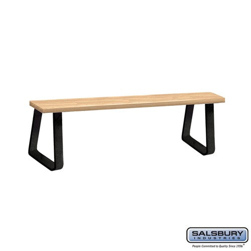 Free-Standing Wood Locker Bench