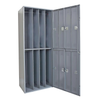 8-Person Uniform Exchange Locker — 2 Tier, 4 Wide