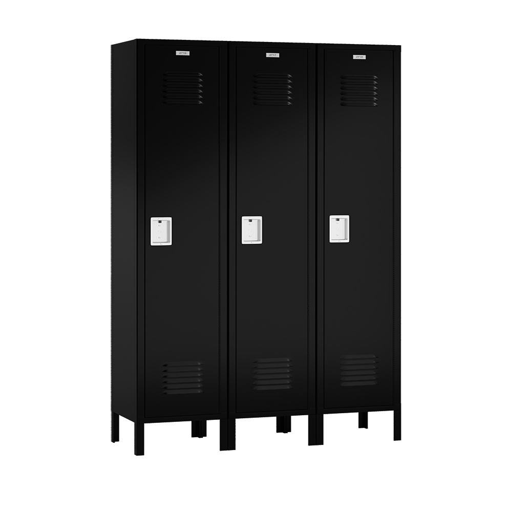 Traditional Metal Locker — 1 Tier, 3 Wide