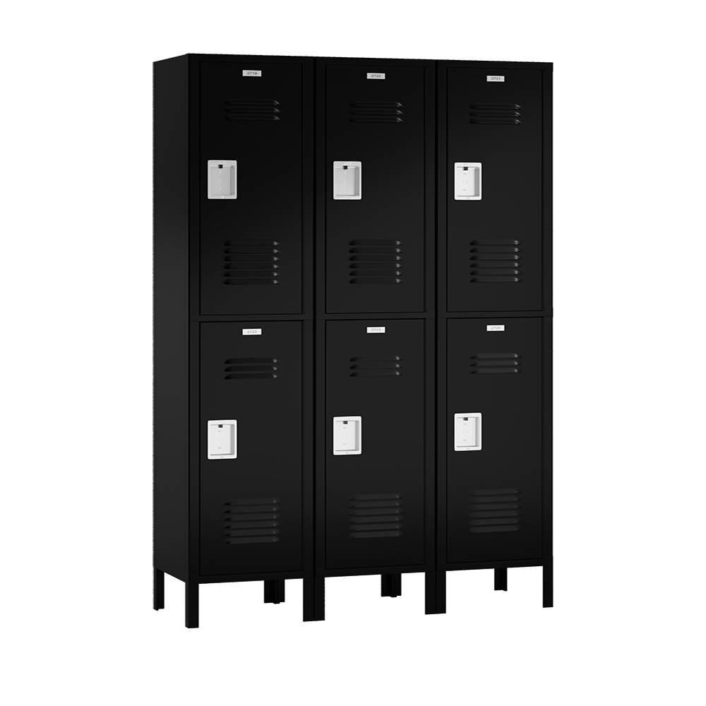 Traditional Metal Locker — 2 Tier, 3 Wide