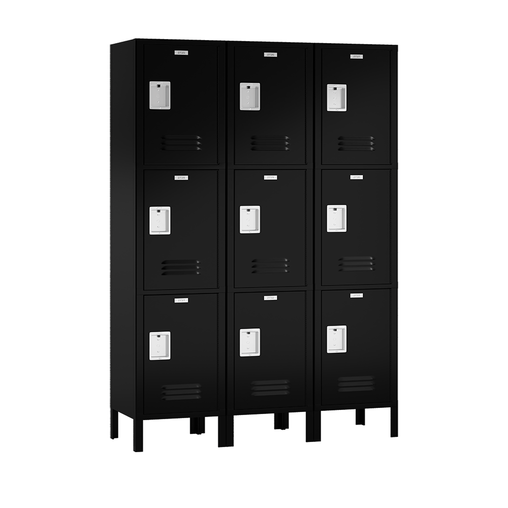 Traditional Metal Locker — 3 Tier, 3 Wide