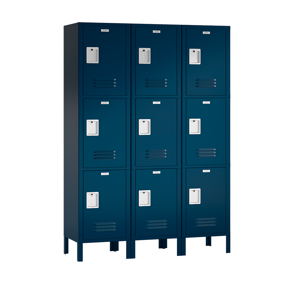 Traditional Metal Locker — 3 Tier, 3 Wide