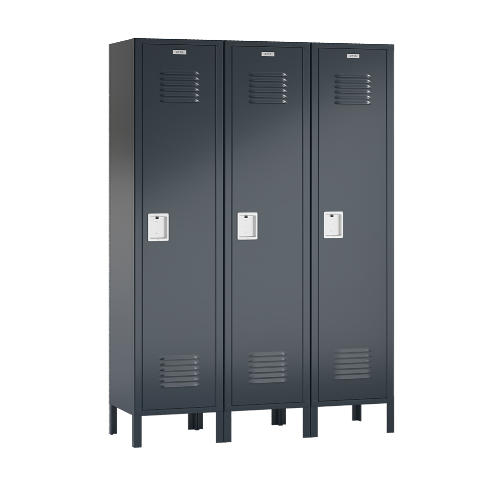 Traditional Metal Locker — 1 Tier, 3 Wide