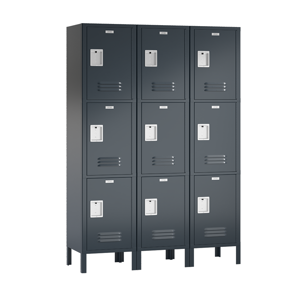 Traditional Metal Locker — 3 Tier, 3 Wide
