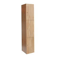 Load image into Gallery viewer, All-Wood Club Locker — 3 Tier, 1 Wide