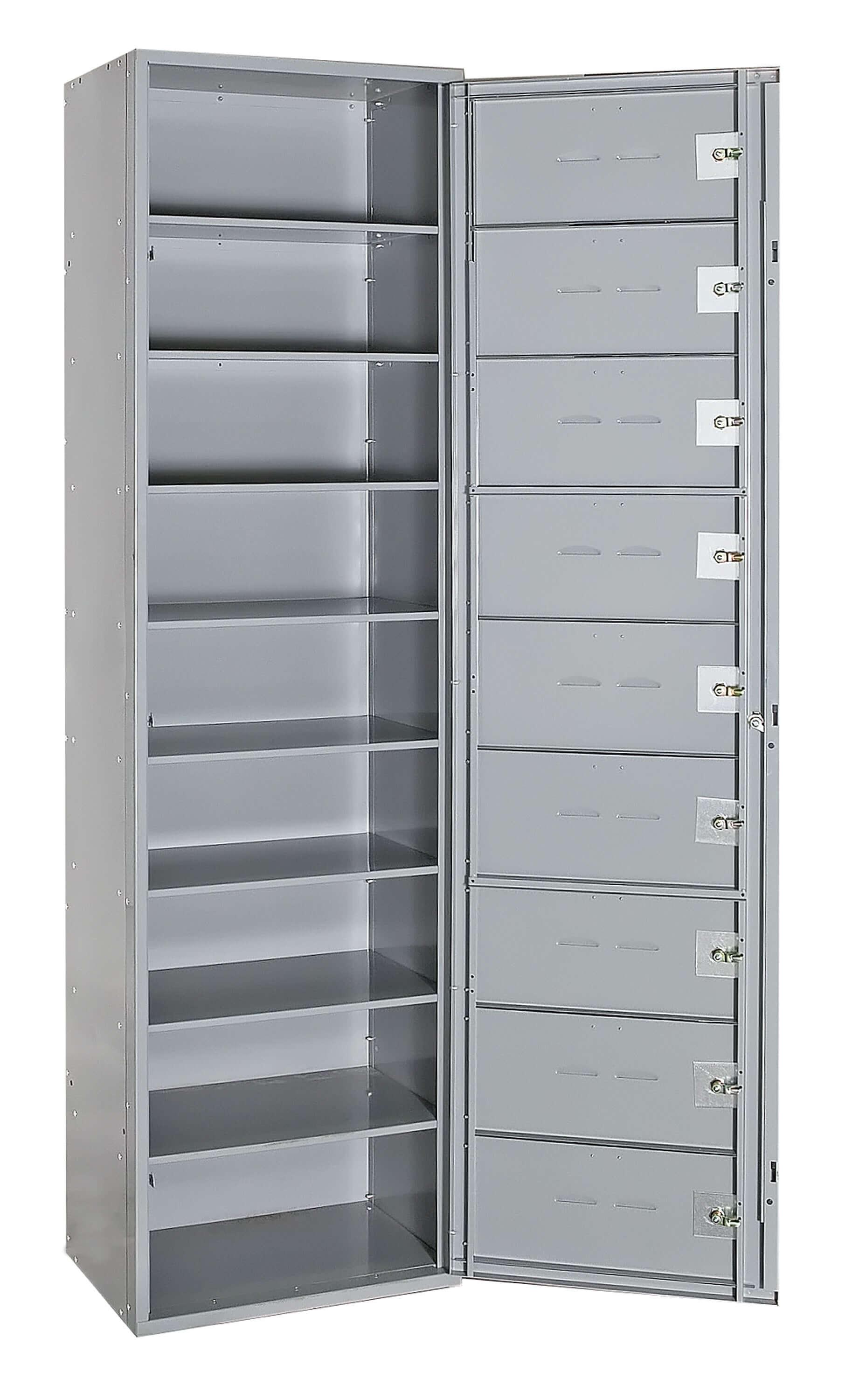 9-Person Uniform Exchange Locker — 9 Tier, 1 Wide - Your Locker Store