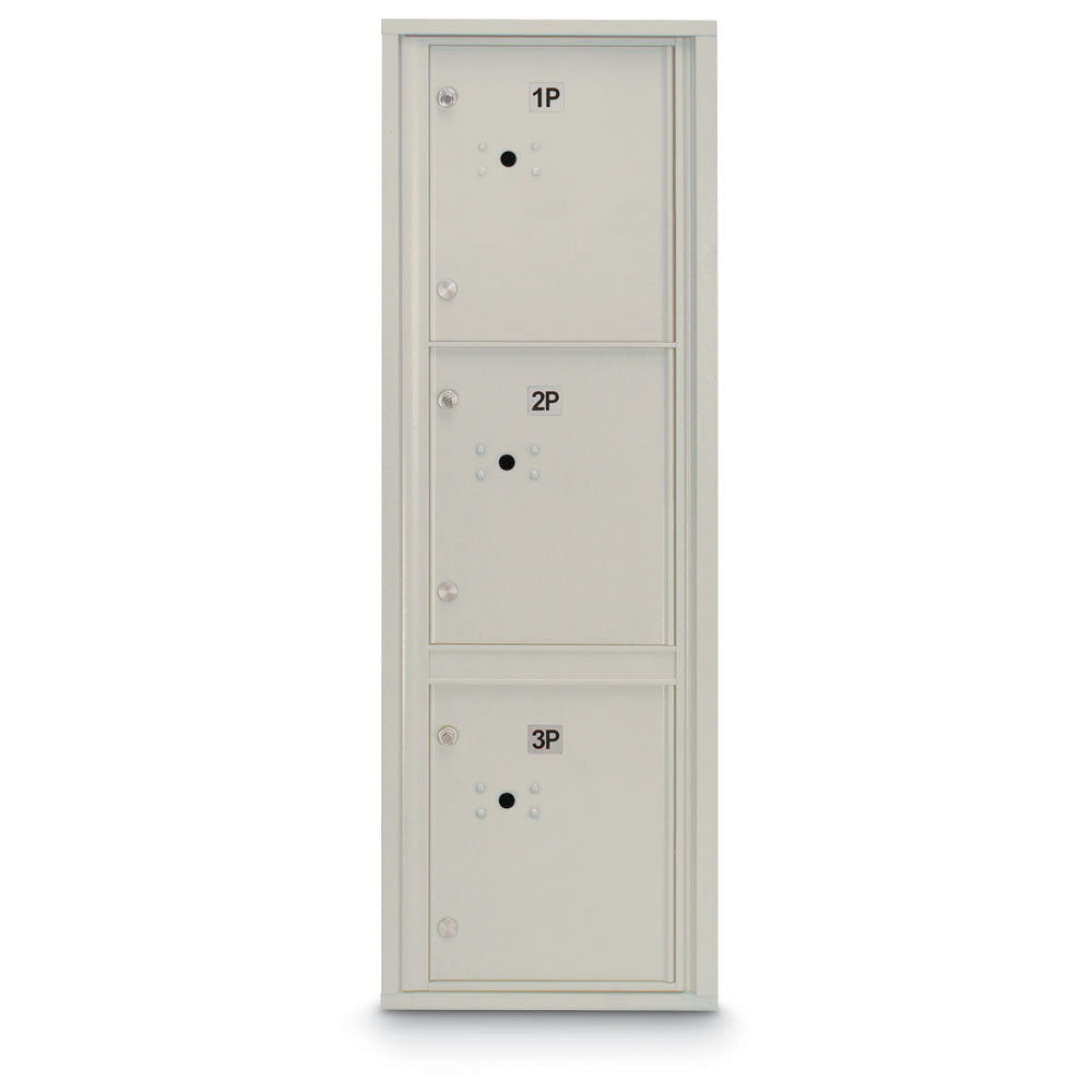 4C Standard Mailbox with 3 Parcel Lockers