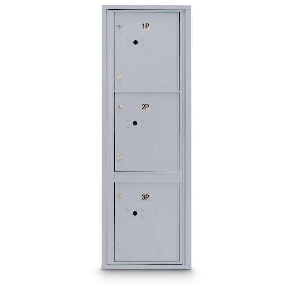 4C Standard Mailbox with 3 Parcel Lockers