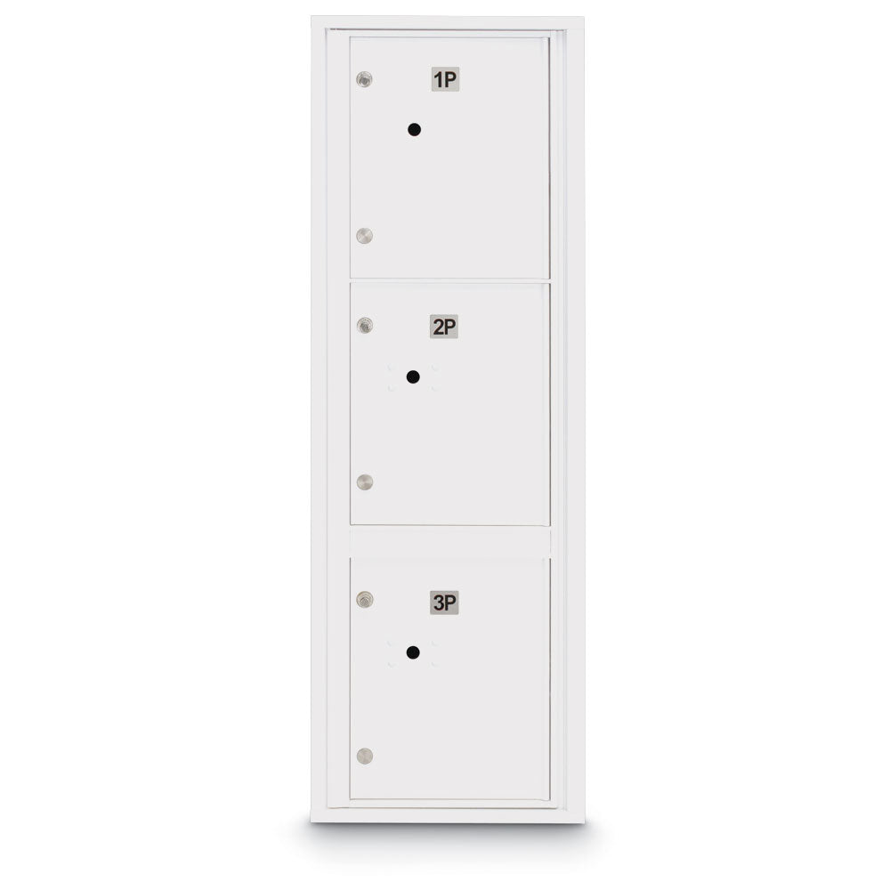 4C Standard Mailbox with 3 Parcel Lockers