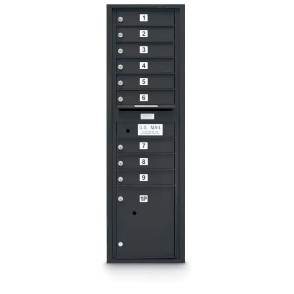 4C Standard Mailbox with 9 Doors & 1 Parcel Locker