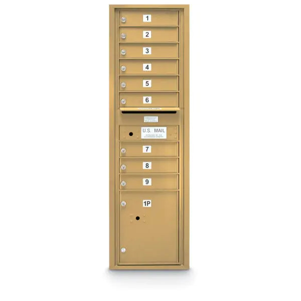 4C Standard Mailbox with 9 Doors & 1 Parcel Locker