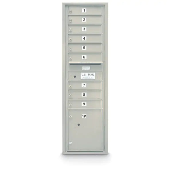 4C Standard Mailbox with 9 Doors & 1 Parcel Locker