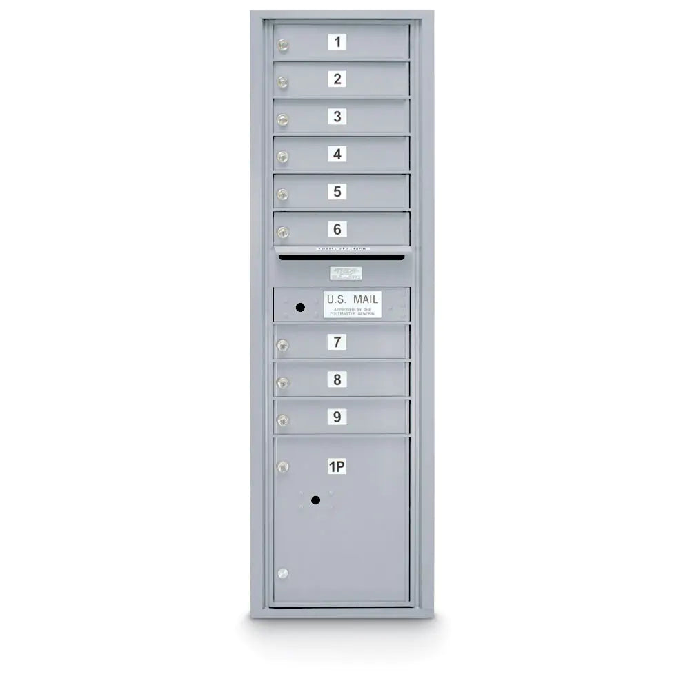 4C Standard Mailbox with 9 Doors & 1 Parcel Locker
