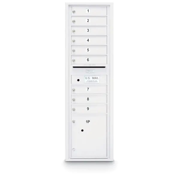 4C Standard Mailbox with 9 Doors & 1 Parcel Locker