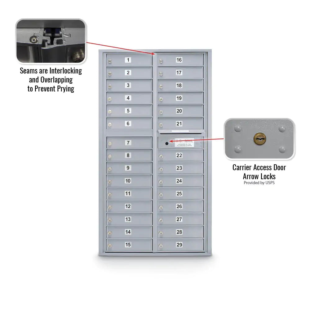 4C Standard Mailbox with 29 Doors