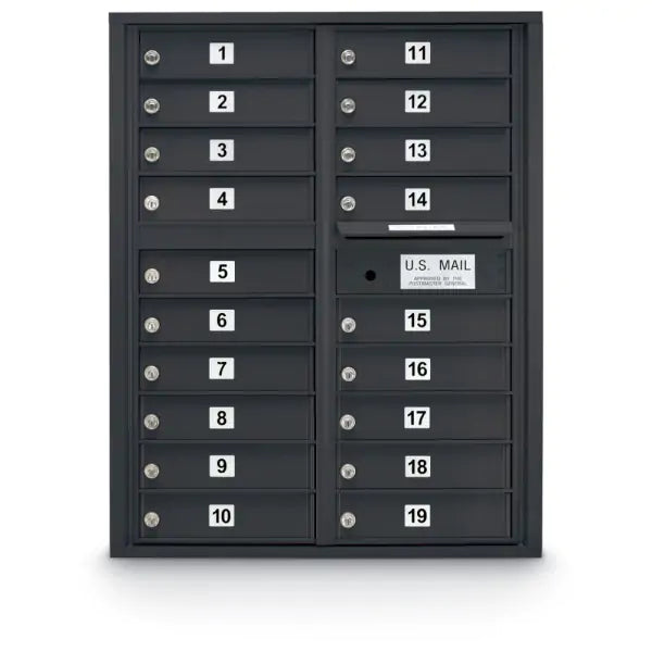 4C Standard Mailbox with 19 Doors