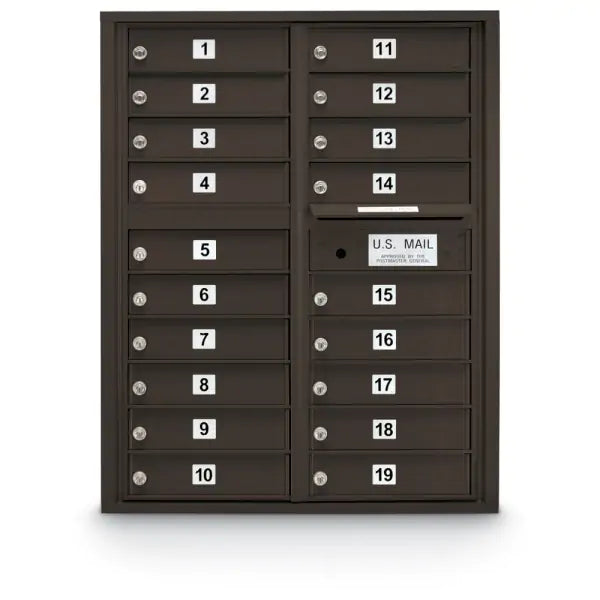 4C Standard Mailbox with 19 Doors