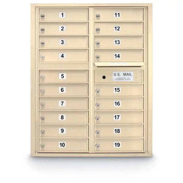 4C Standard Mailbox with 19 Doors