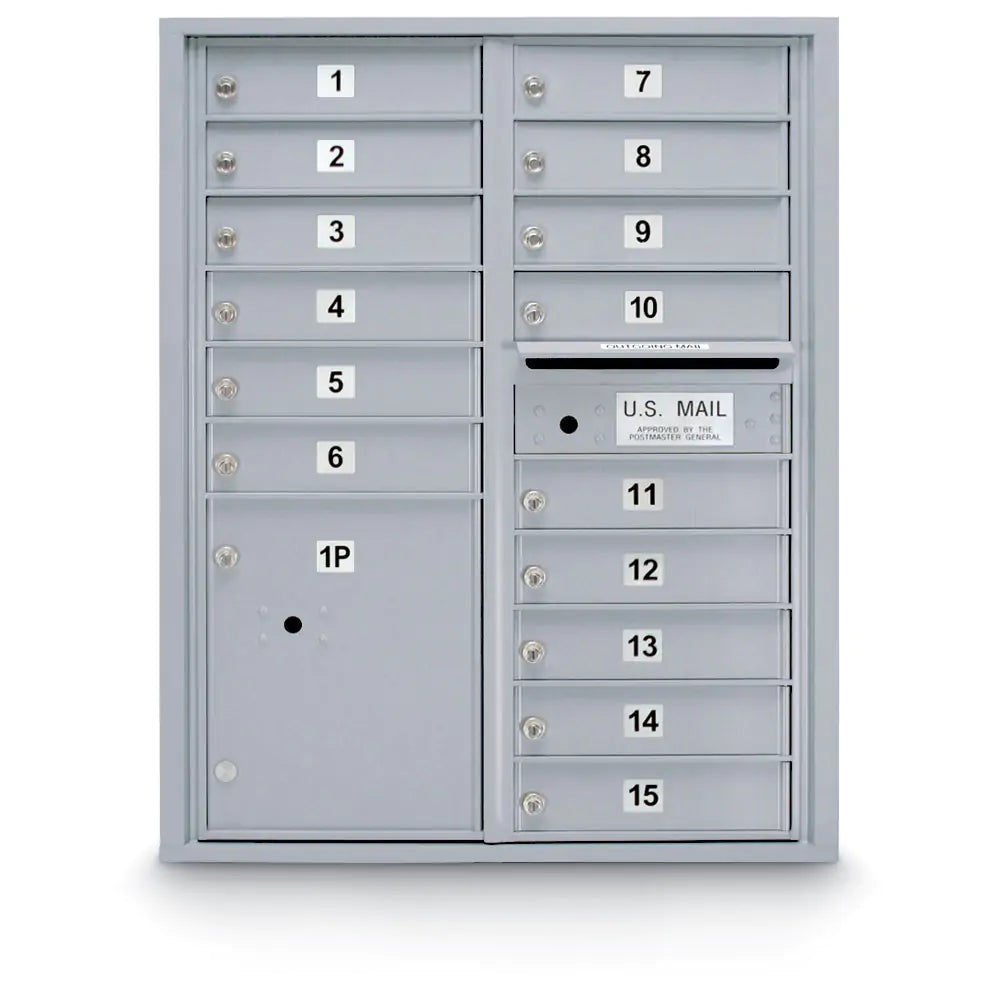 4C Standard Mailbox with 15 Doors & 1 Parcel Locker