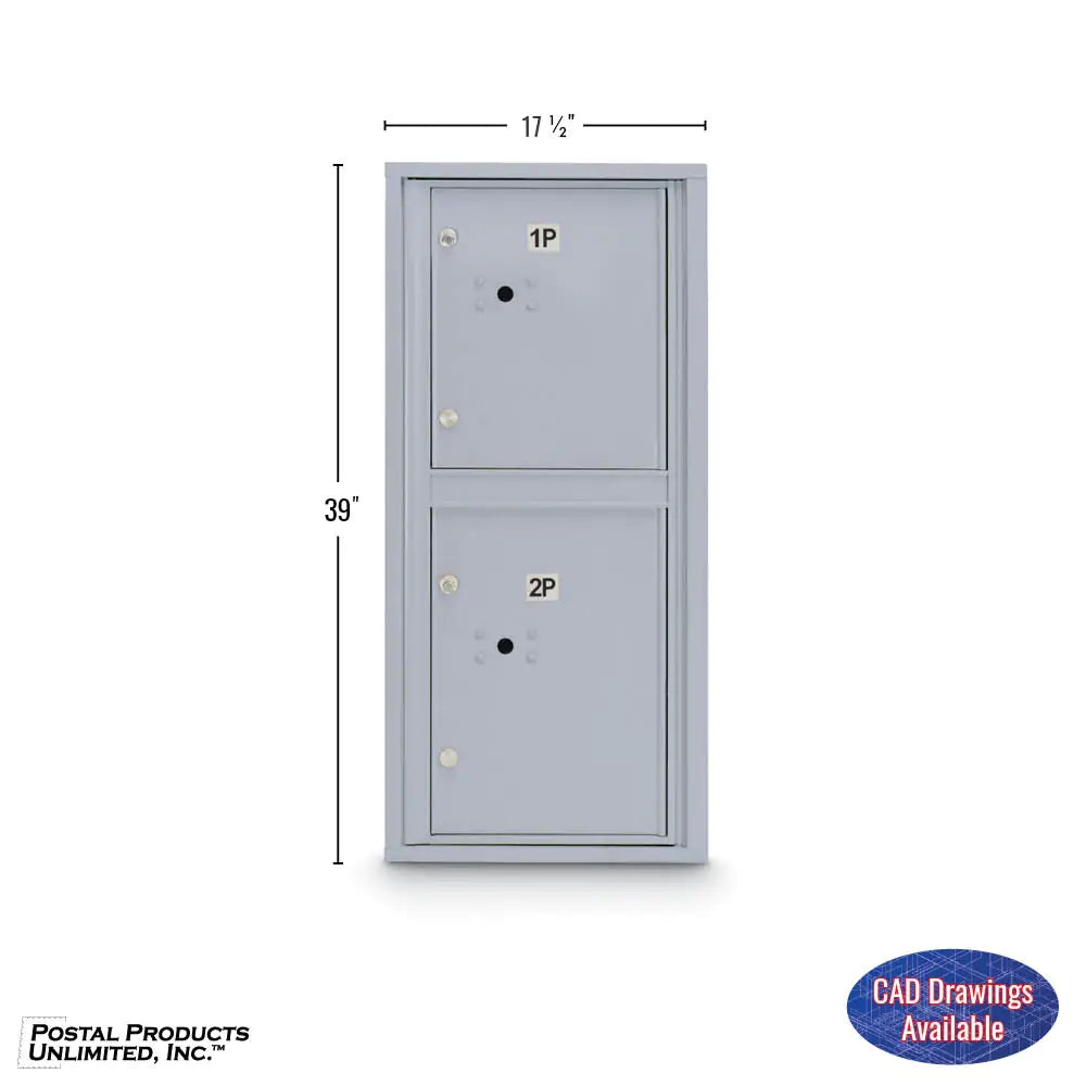 4C Standard Mailbox with 2 Parcel Lockers