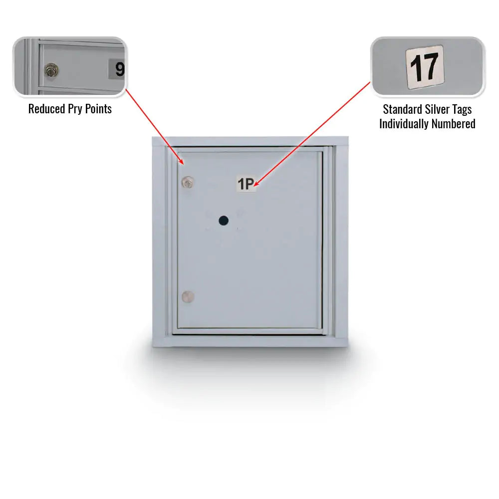 4C Standard Mailbox with 1 Parcel Locker