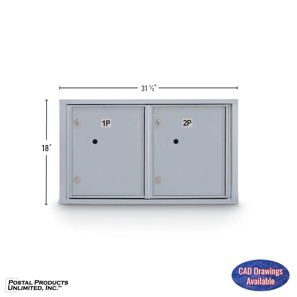 4C Standard Mailbox with 2 Parcel Lockers