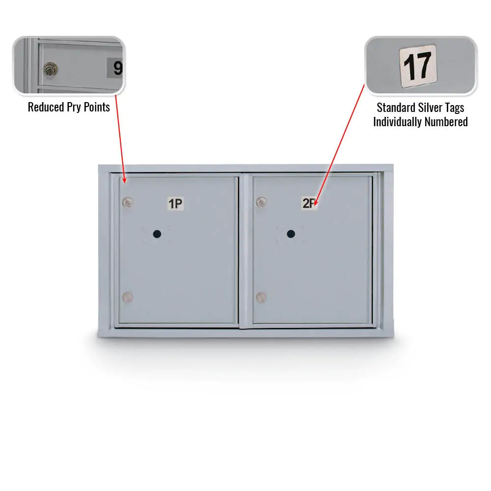 4C Standard Mailbox with 2 Parcel Lockers