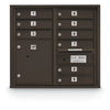 4C Standard Mailbox with 9 Doors & 1 Parcel Locker