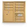 4C Standard Mailbox with 9 Doors & 1 Parcel Locker