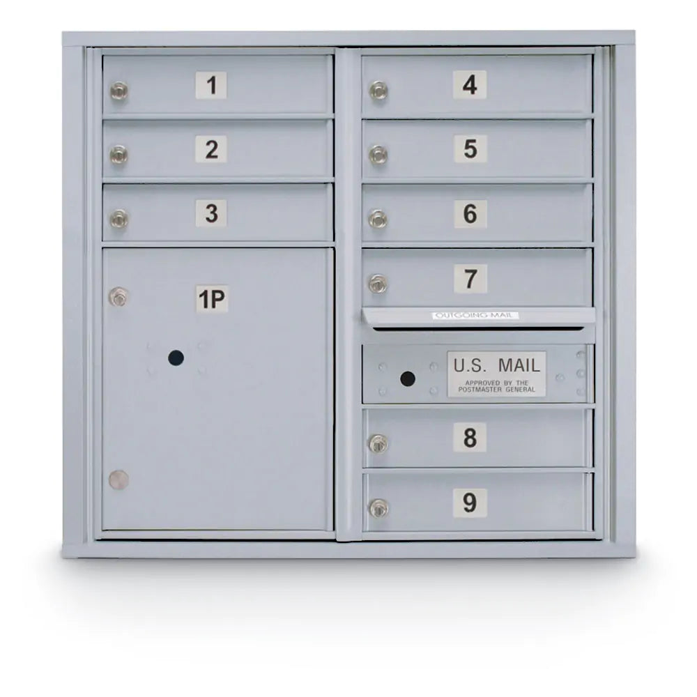 4C Standard Mailbox with 9 Doors & 1 Parcel Locker
