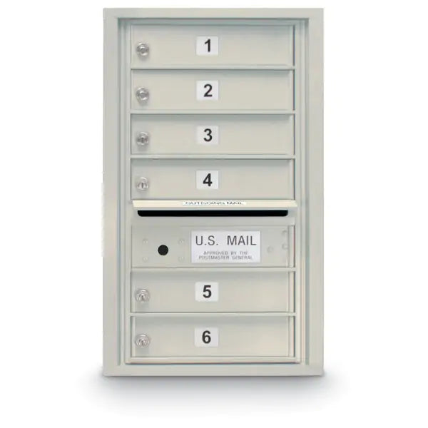 4C Standard Mailbox with 6 Doors