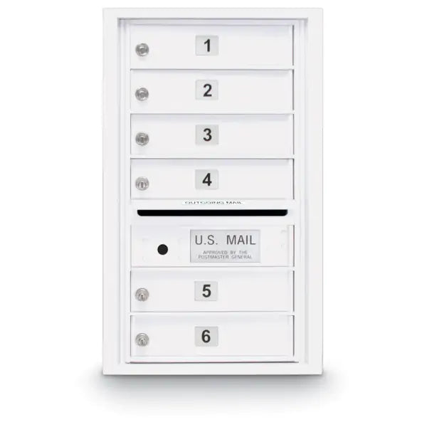4C Standard Mailbox with 6 Doors