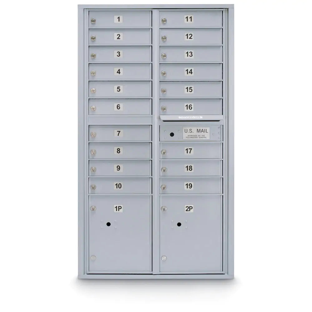 4C Standard Mailbox with 19  Doors & 2 Parcel Lockers