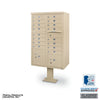 Cluster Box Unit with 16 Doors & 2 Parcel Lockers