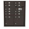4C Standard Mailbox with 9  Doors & 2 Parcel Lockers