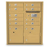 4C Standard Mailbox with 9  Doors & 2 Parcel Lockers