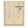 4C Standard Mailbox with 9  Doors & 2 Parcel Lockers